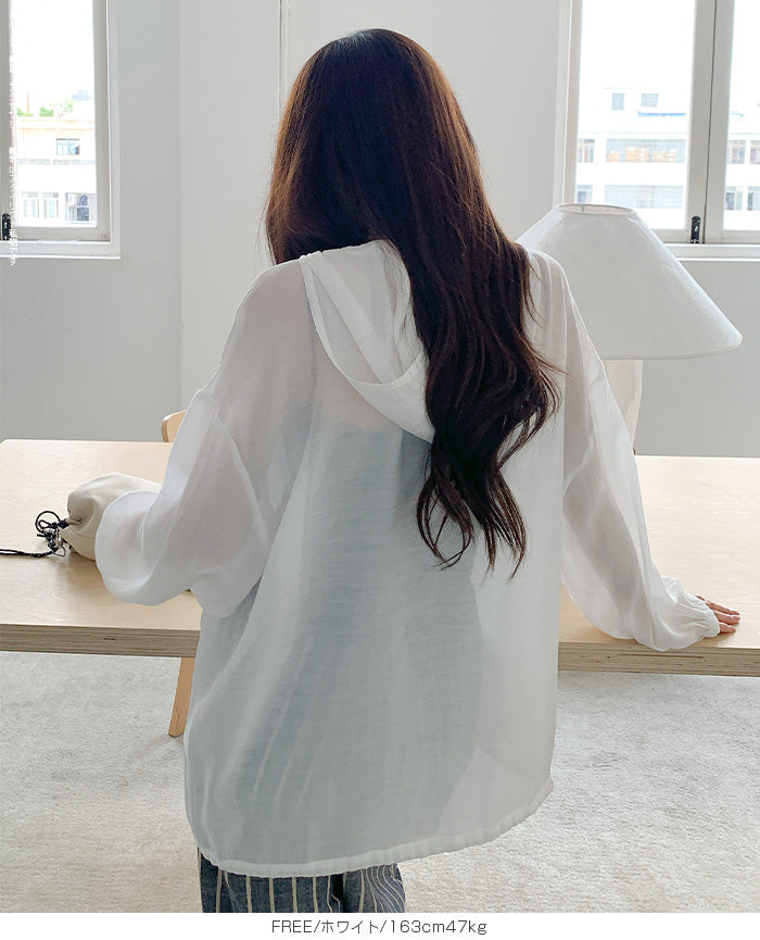 シアーアノラックパーカー