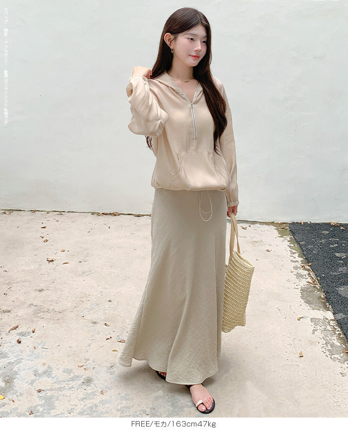 シアーアノラックパーカー