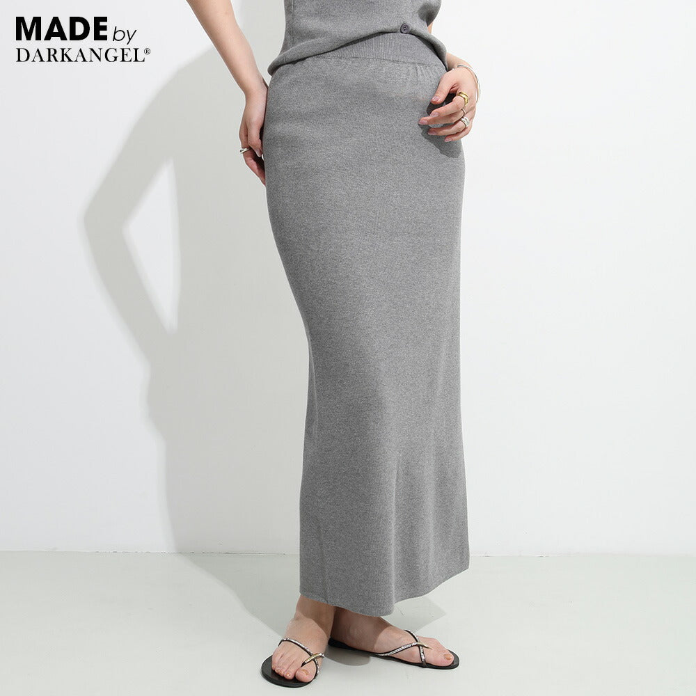 ウォッシャブルニットナロースカート