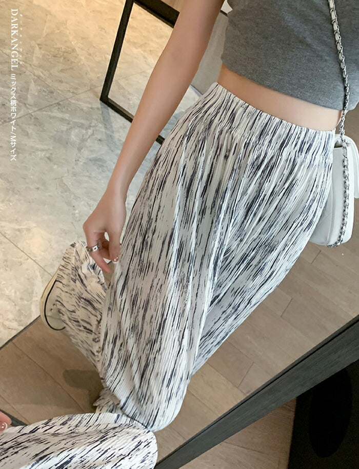 選べる丈・素材イージーワイドパンツ