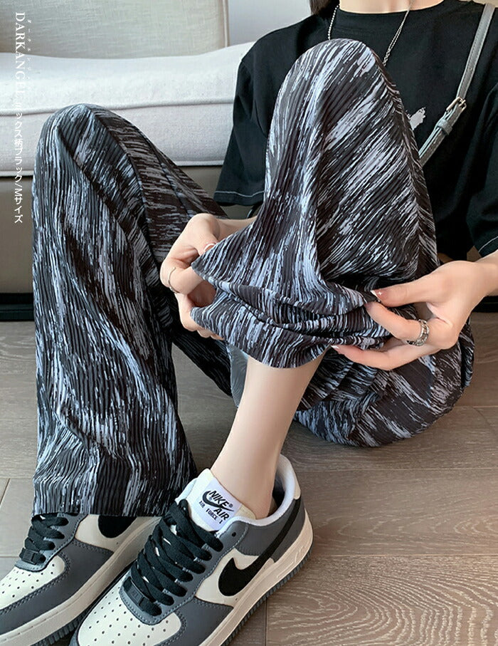 選べる丈・素材イージーワイドパンツ