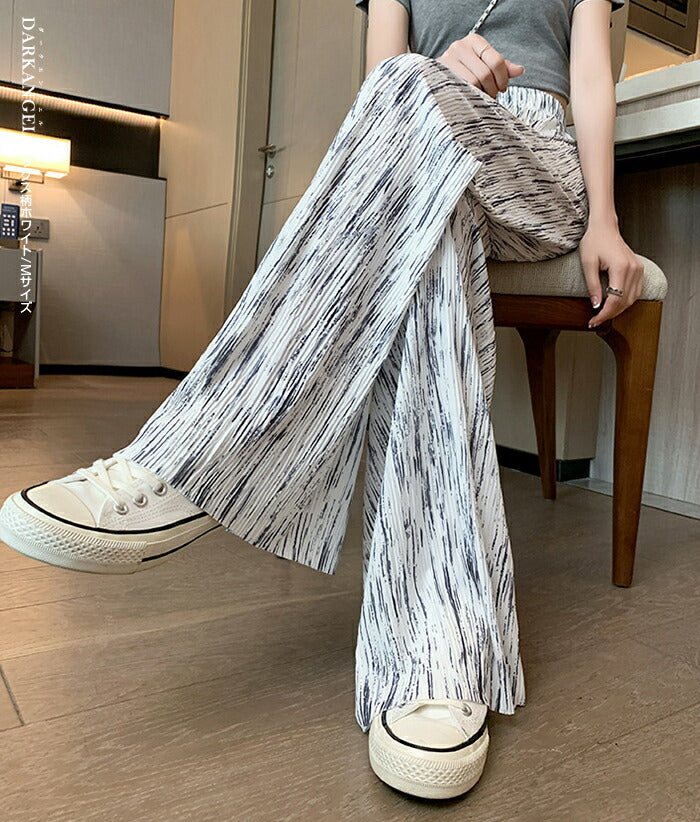 選べる丈・素材イージーワイドパンツ