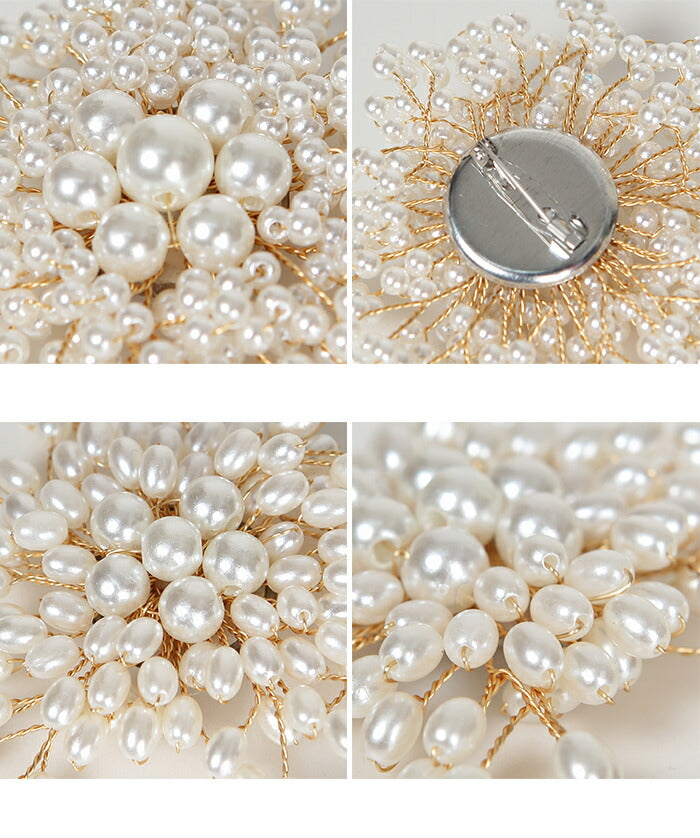 2タイプパールブローチ