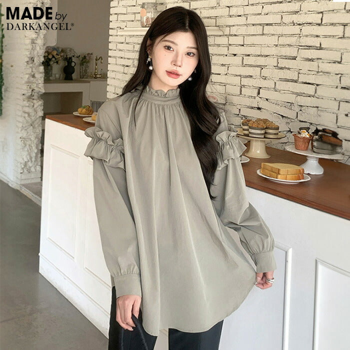 フリルハイネックセットアップ