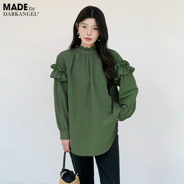 フリルハイネックセットアップ