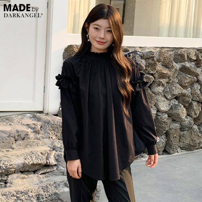 フリルハイネックセットアップ