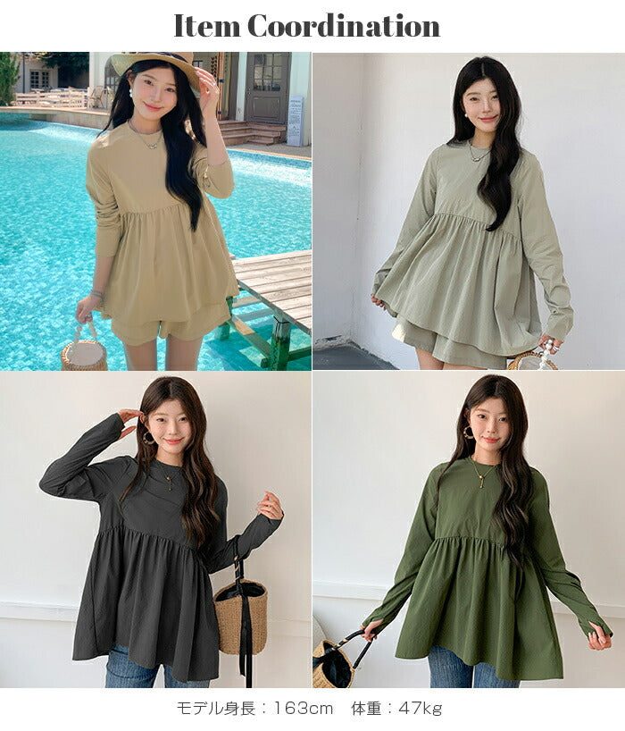 ペプラムラッシュガード