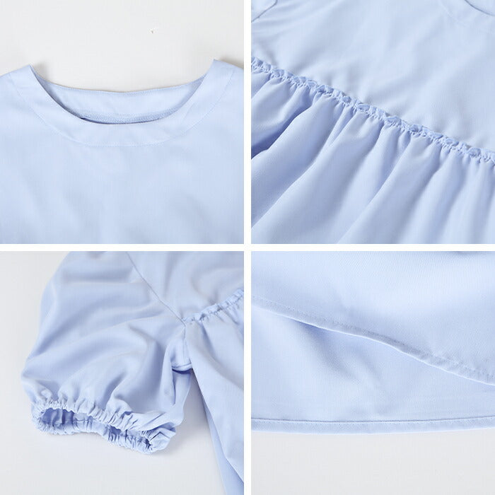 ペプラムチュニックブラウス