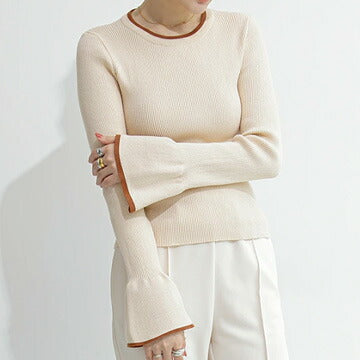 スリーブニットトップス