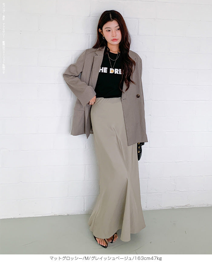 ヴィンテージサテンナロースカート