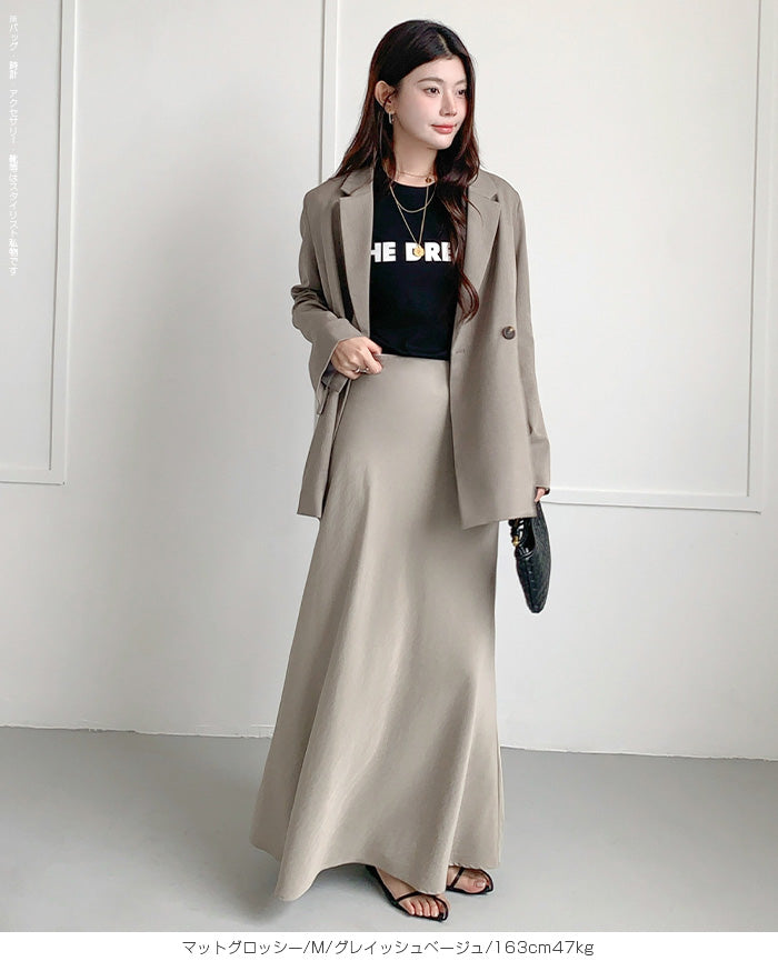 ヴィンテージサテンナロースカート