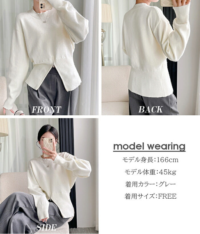 ジップヘムニット