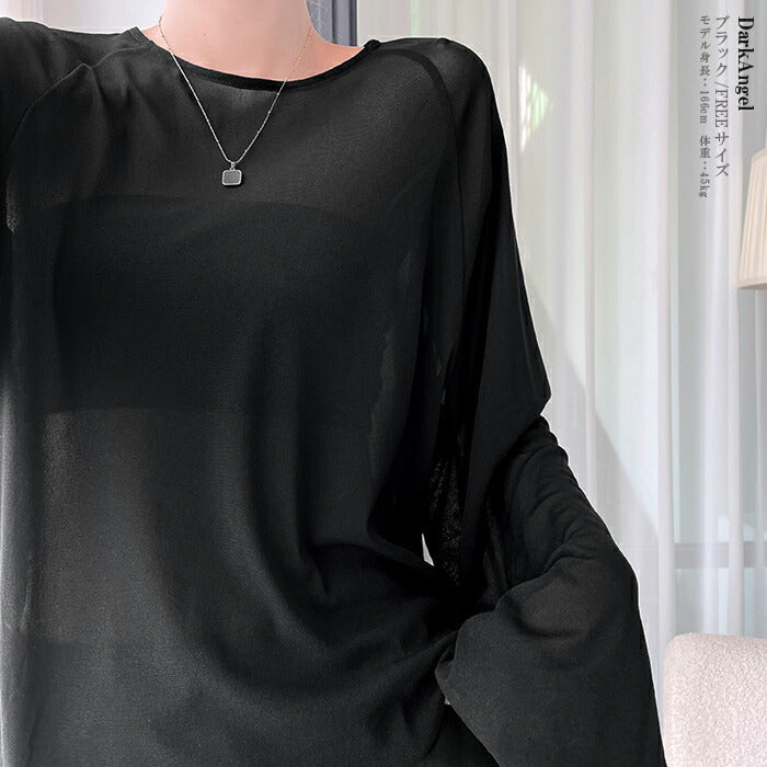 スリーブシアーブラウス