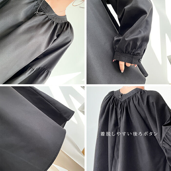 スリーブギャザーブラウス