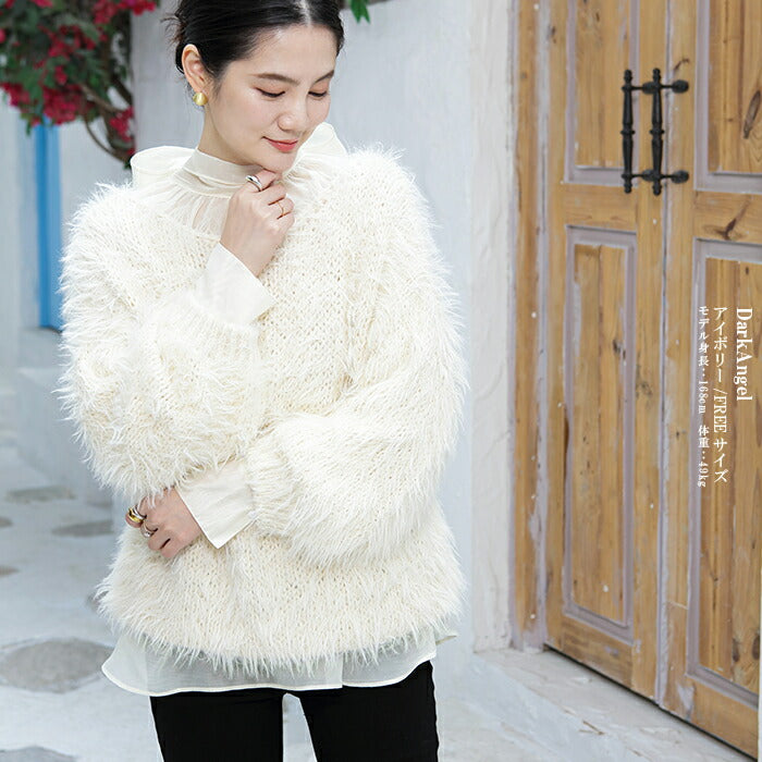 シアーボウタイリボンブラウス