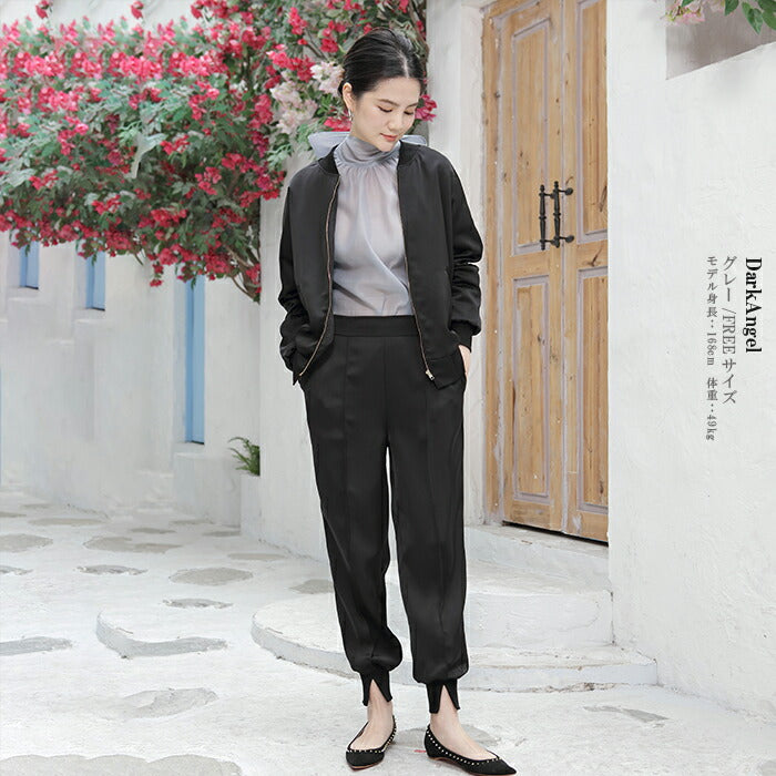 シアーボウタイリボンブラウス