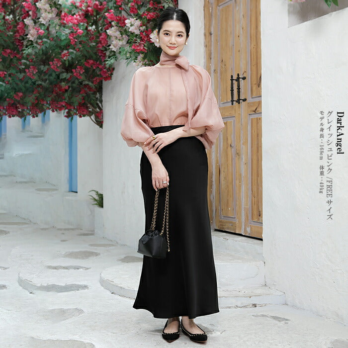 スリーブシアーブラウス