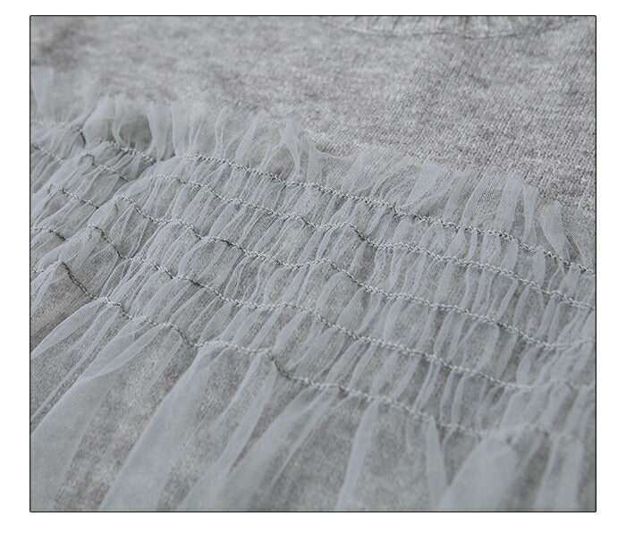 チュールドッキングニット