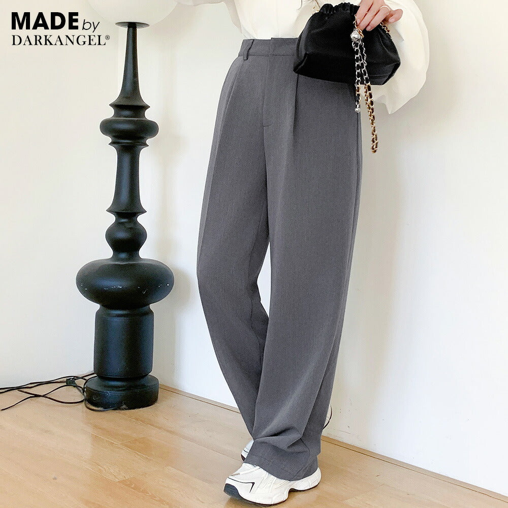 04color | レーヨン |タックワイドパンツ