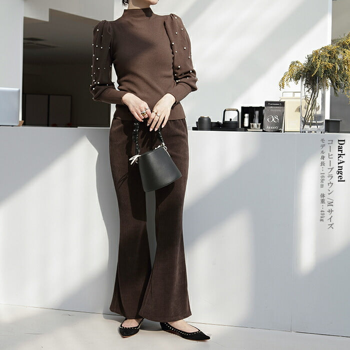 コーデュロイリブパンツ