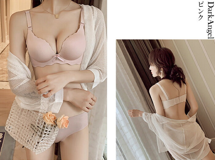 ブラ&シームレスショーツ