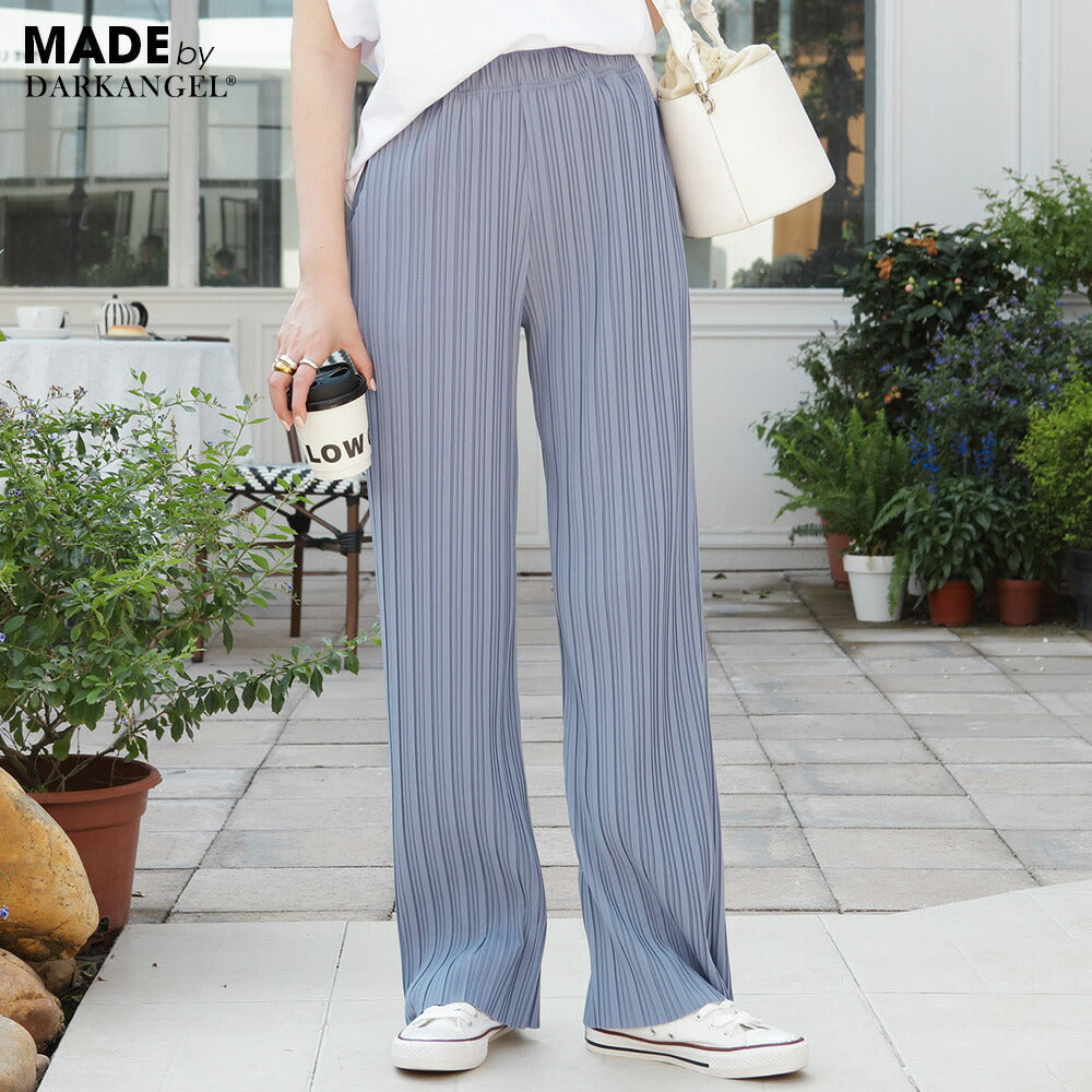 プリーツワイドパンツ