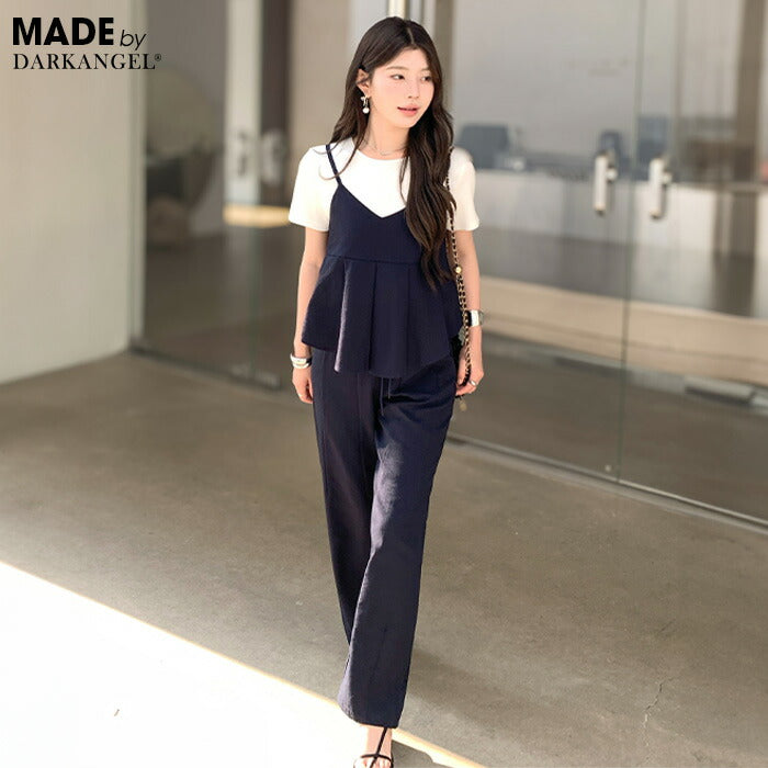 ペプラムキャミセットアップ