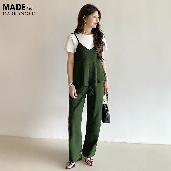 ペプラムキャミセットアップ