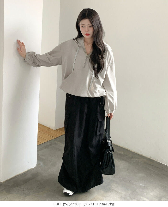 撥水アノラックパーカー