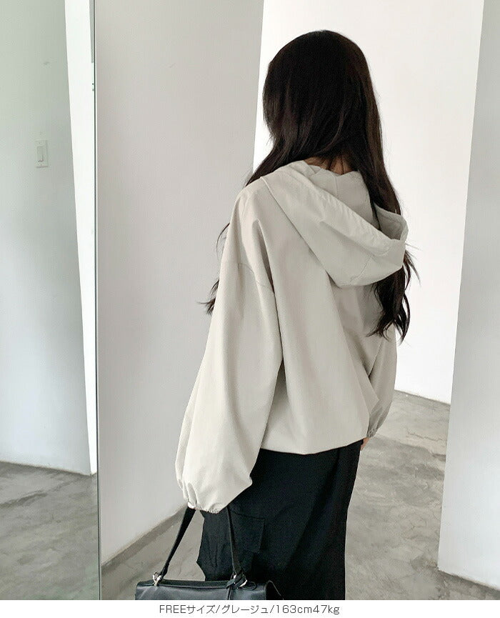 撥水アノラックパーカー