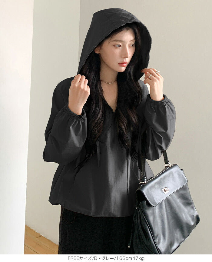 撥水アノラックパーカー