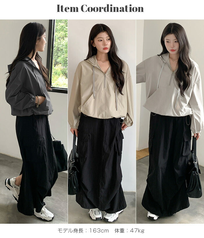 撥水アノラックパーカー