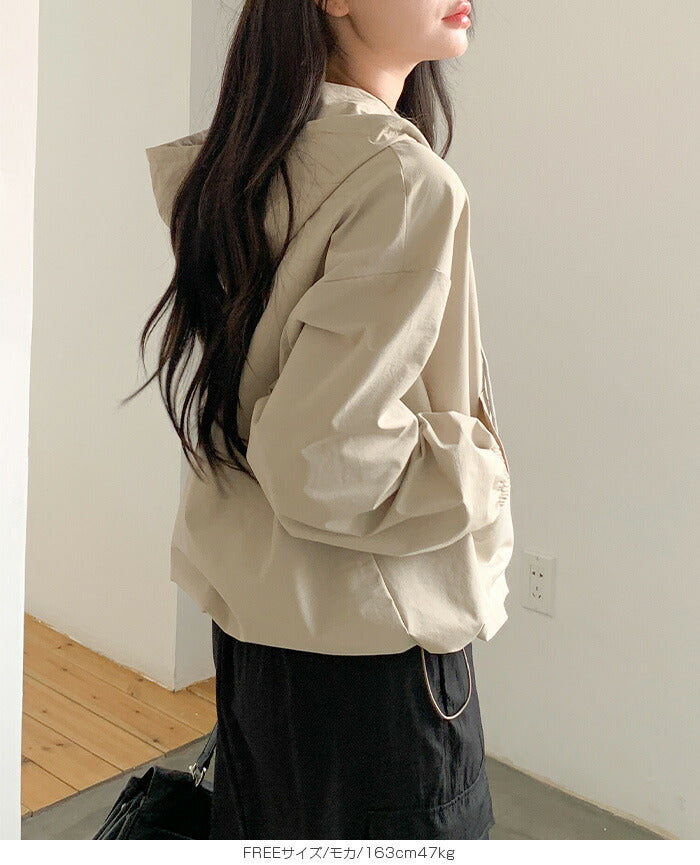 撥水アノラックパーカー