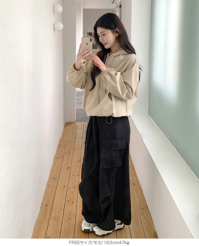 撥水アノラックパーカー