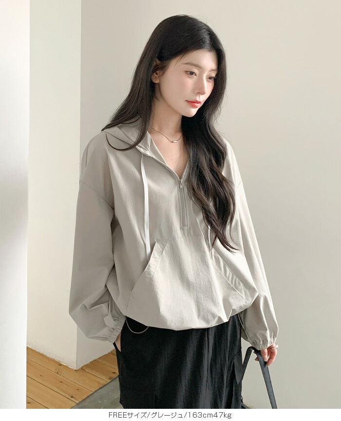 撥水アノラックパーカー