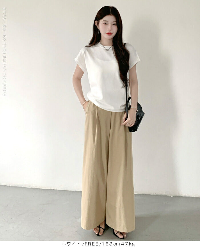 半袖ニットプルオーバー