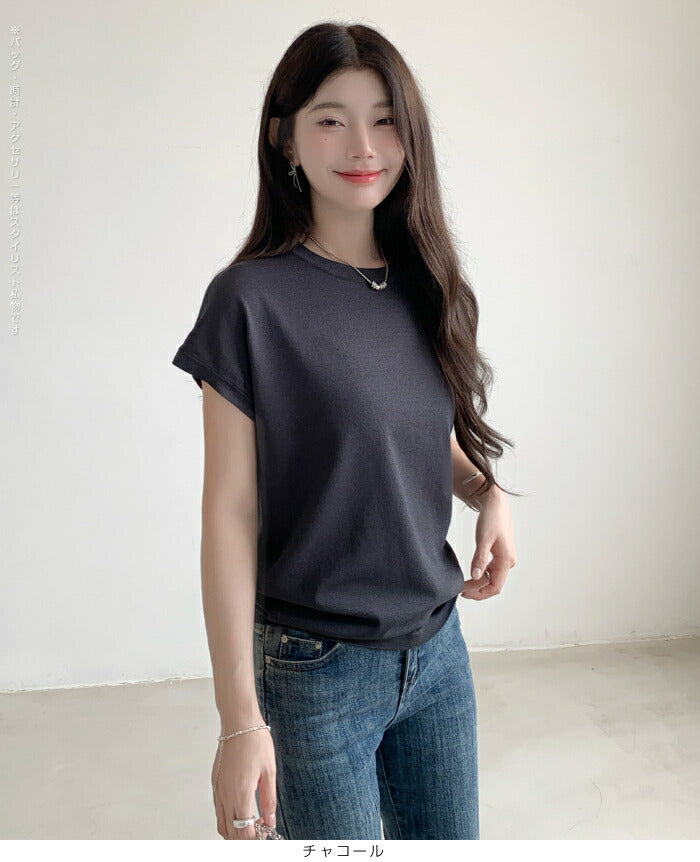 半袖ニットプルオーバー