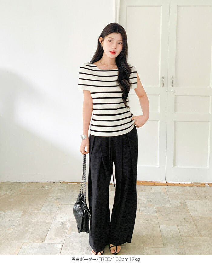 サマーニットトップス