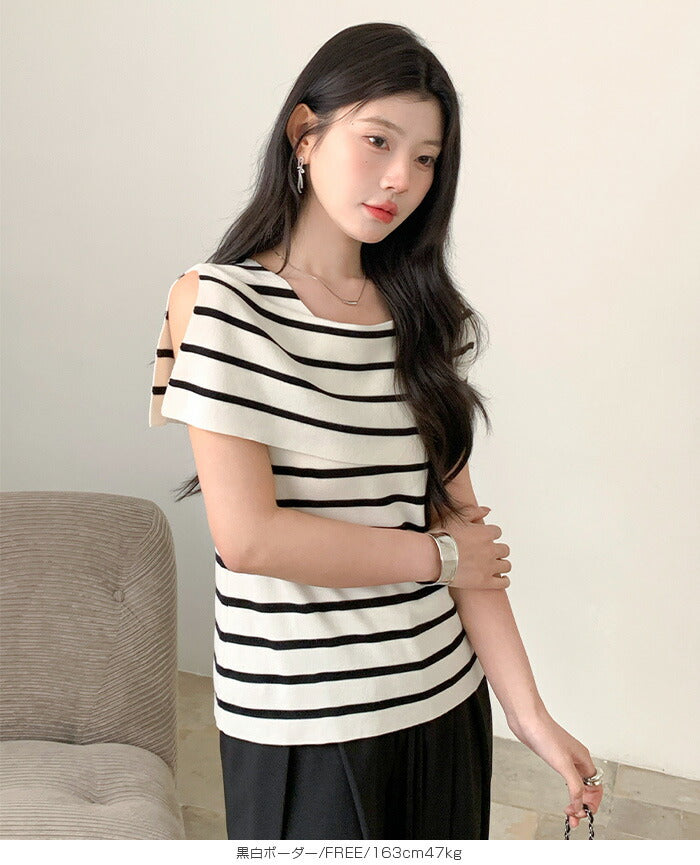 サマーニットトップス