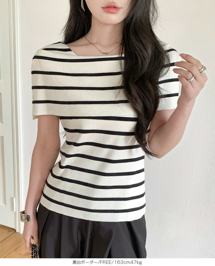 サマーニットトップス