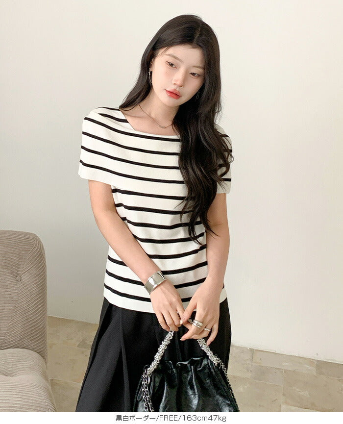 サマーニットトップス