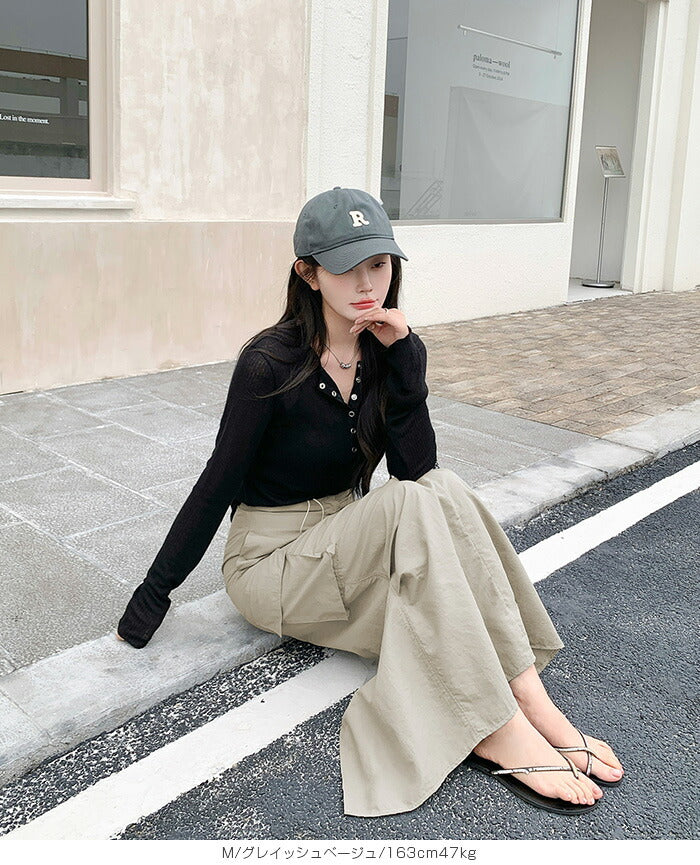 サテンナロースカート