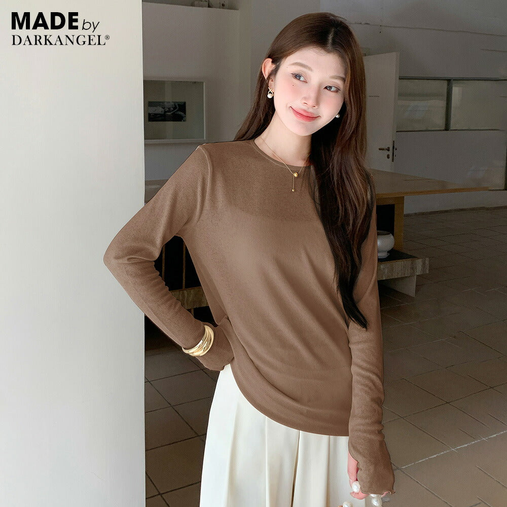 リブシアーロンTシャツ