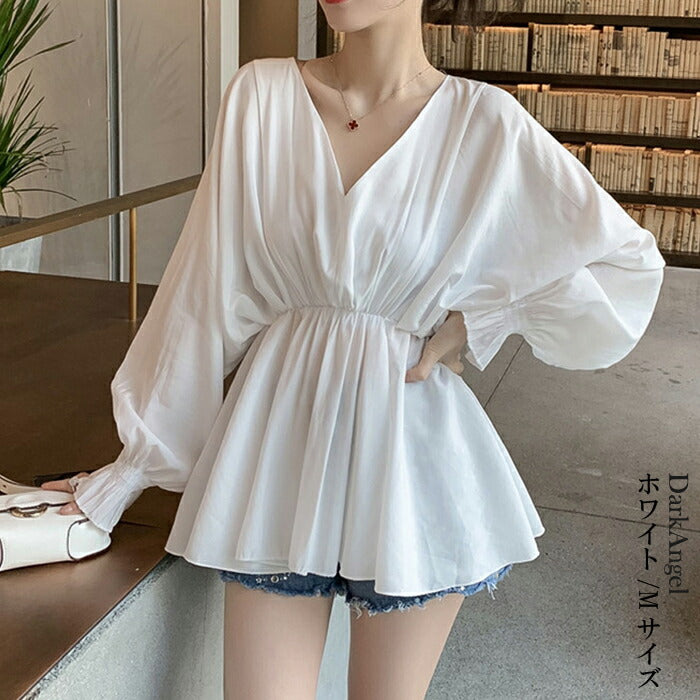 ぺプラムトップス