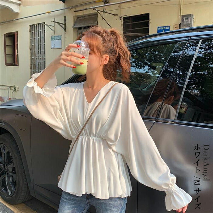 ぺプラムトップス