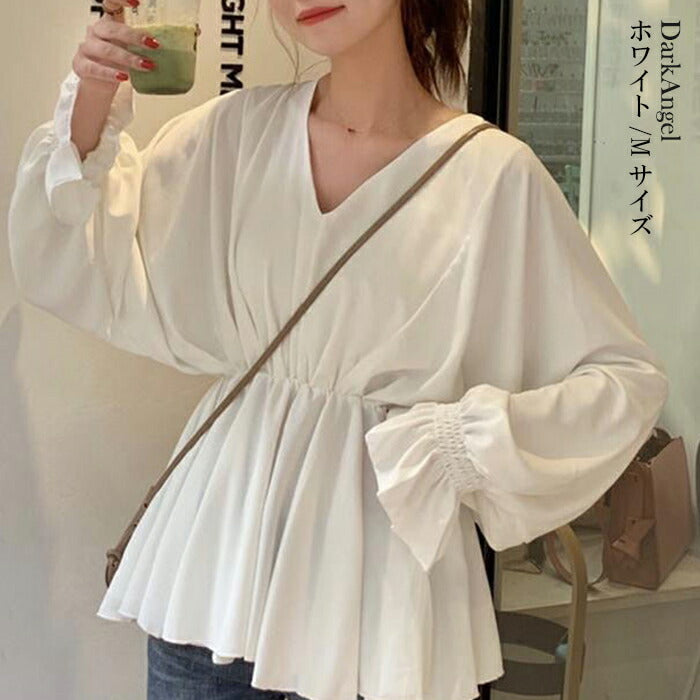 ぺプラムトップス