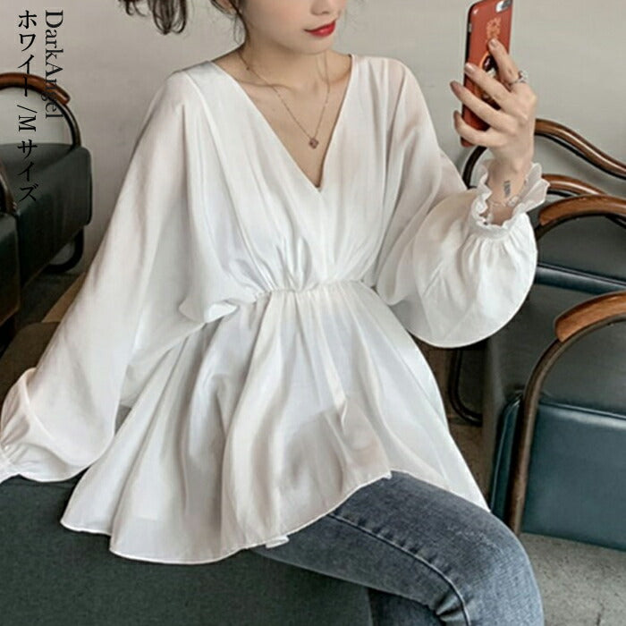 ぺプラムトップス