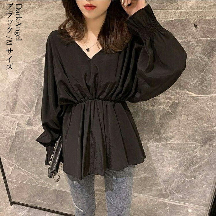 ぺプラムトップス