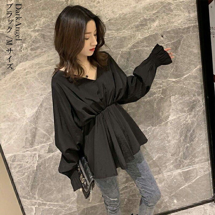 ぺプラムトップス