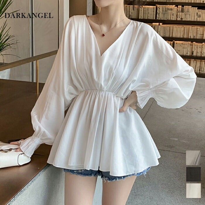 ぺプラムトップス